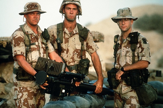 U.S. Army soldiers from the 11th Air Defense Artillery Brigade during the Gulf War