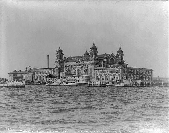 Second Ellis Island Immigration Landing Station December 17, 1900, as seen on February 24, 1905 Library of Congress 